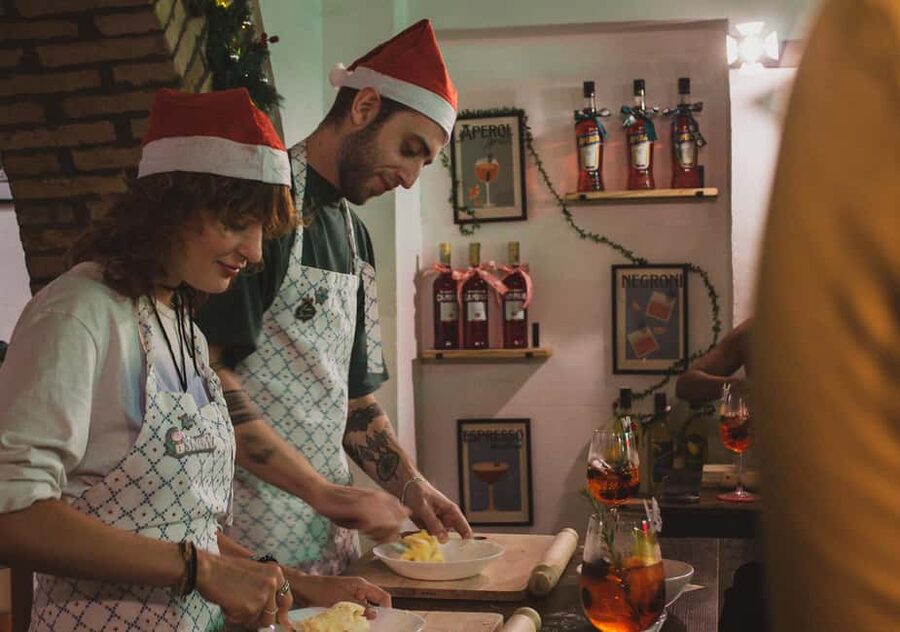 Rome: Pasta-Making Class with Italian Spritzes - Aperol Spritz starts the evening
