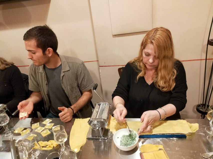 Rome: Pasta Making Class with Tiramisu & Wine PRIVATE OPTION - Wine, prosecco, and a lively kitchen