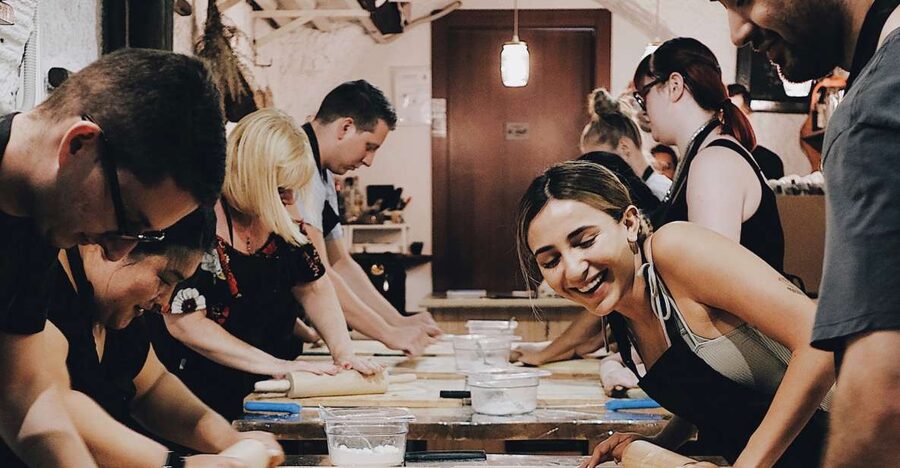 Rome: Pasta Making with Wine Tasting and Dinner in Frascati - The short Frascati walk and the climb to town