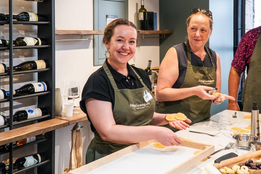 Rome: Pasta, Ravioli & Tiramisu Cooking Class by Colosseum - Wine, conversation, and the meal you made yourself