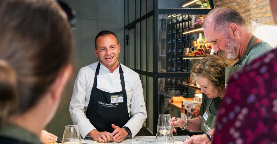 Rome: Pasta, Ravioli & Tiramisu Cooking Class by Colosseum - Mixing, rolling, and shaping handmade pasta