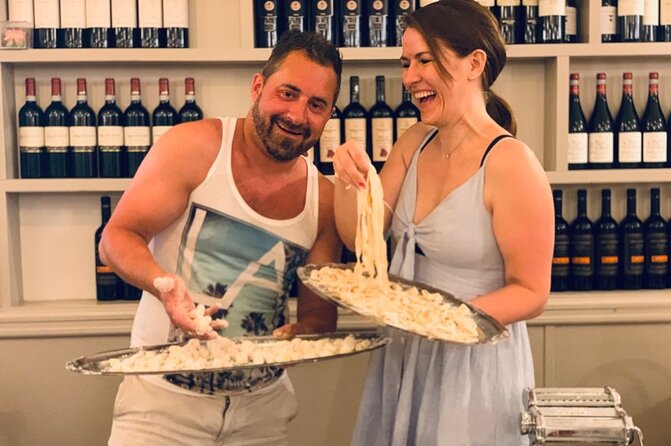 Rome Pasta & Tiramisu Making Class with Fine Wine - Wine, prosecco, and the social atmosphere