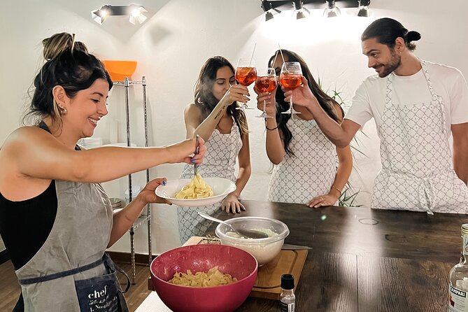 Rome Tipsy Cooking Class: Make Pasta and Mix 3 Spritz Cocktails - Meeting point and timing in Rome