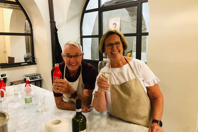 Super Fun Pasta & Gelato Class by Vatican with Wine + Oil Tasting - Bruschetta, sauce, and the meal you help create