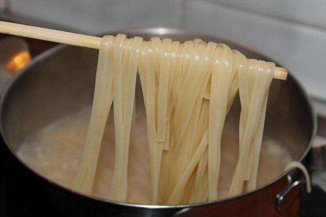 Traditional Pasta Cooking Class with Tiramisu Small Group - Rolling pasta dough and choosing a sauce