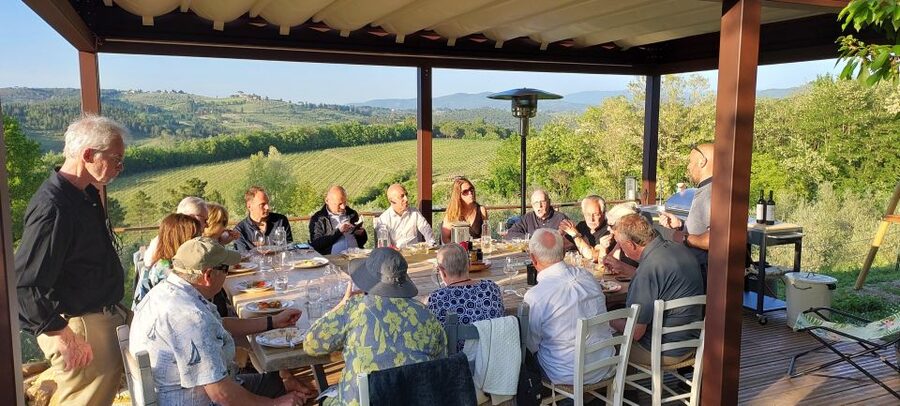 Truffle hunting in Chianti with pasta cooking class & lunch - A truffle lunch above the olive grove