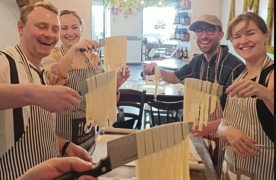 Vatican Pasta Class with wine and tiramisù - Wine, limoncello, and the meal afterward