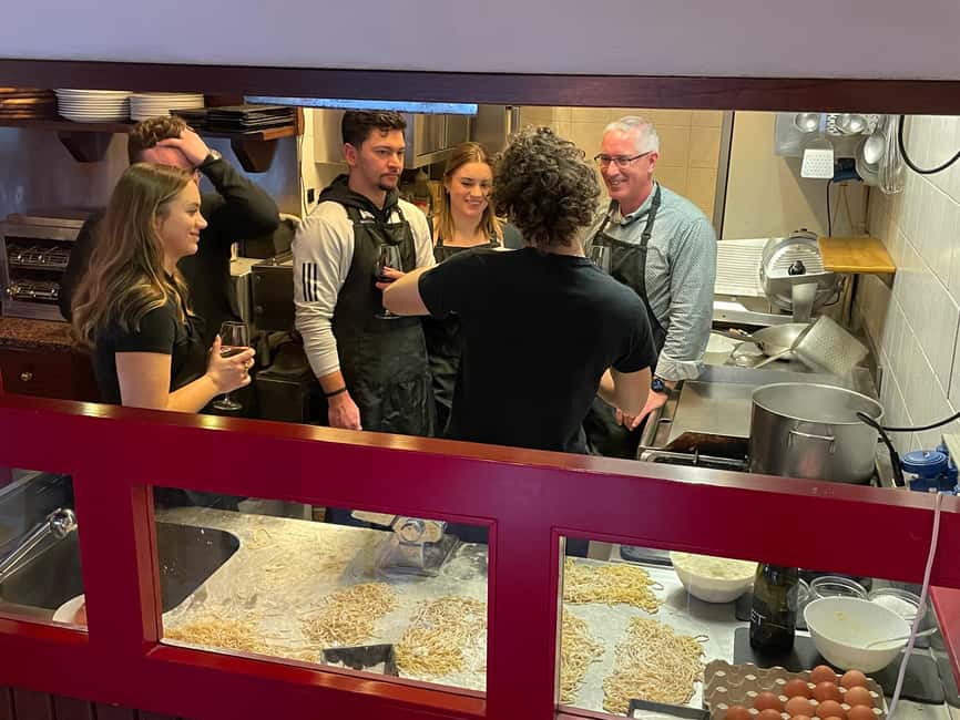 Venice: Pasta Carbonara Cooking Class with Wine - Making spaghetti from scratch