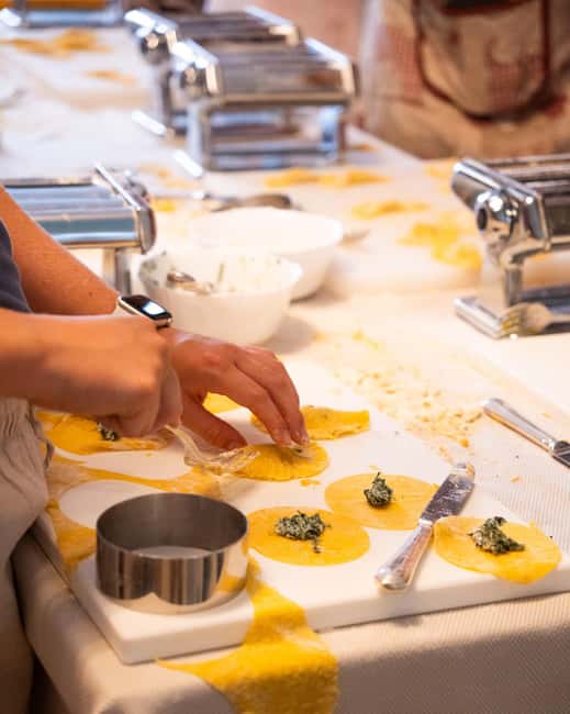 Verona Arena: The ORIGINAL Fresh Pasta and Tiramisu Cooking Class with wine - Cooking beside Verona Arena