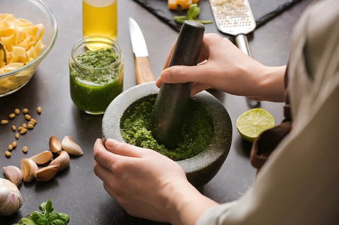 VIP Cooking Class with Carbonara, Pesto Making, Lasagna & Cannoli - A five-hour class with a meal at the end