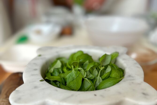 With Tiziana Cooking Class for Pesto , Gnocchi and Tiramisù - Turning the pesto into homemade gnocchi